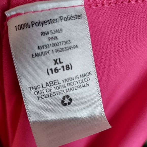 Athletic Works Size XL(16-18) Hot Pink Long Sleeve Shirt - Picture 6 of 6